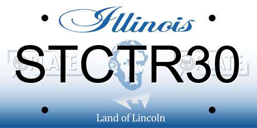 STCTR30 Illinois License Plate