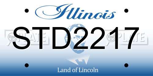 STD2217 Illinois License Plate