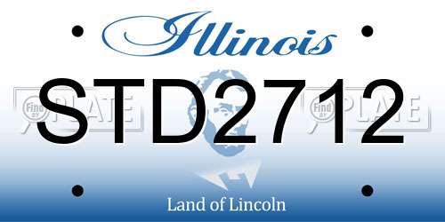 STD2712 Illinois License Plate
