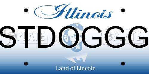 STDOGGG Illinois License Plate