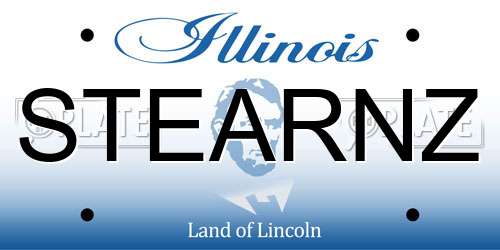 STEARNZ Illinois License Plate