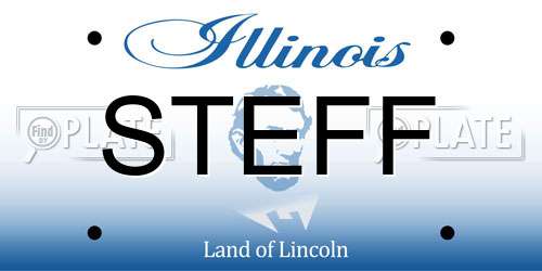 STEFF Illinois License Plate