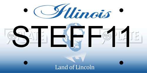 STEFF11 Illinois License Plate