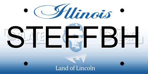 STEFFBH Illinois License Plate