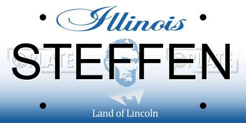STEFFEN Illinois License Plate