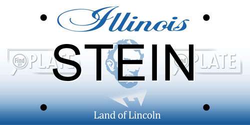 STEIN Illinois License Plate
