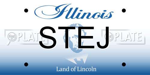 STEJ Illinois License Plate