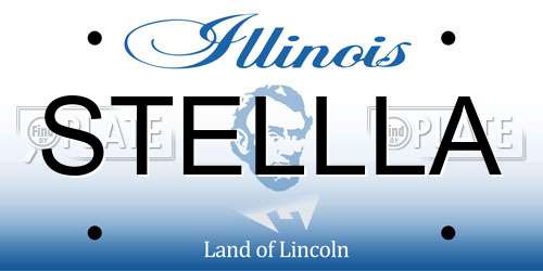 STELLLA Illinois License Plate