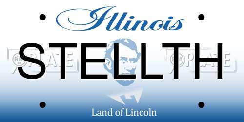 STELLTH Illinois License Plate