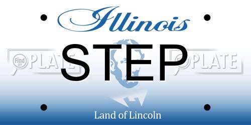 STEP Illinois License Plate