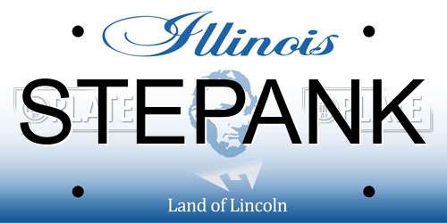 STEPANK Illinois License Plate