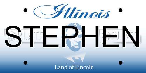 STEPHEN Illinois License Plate