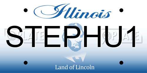 STEPHU1 Illinois License Plate