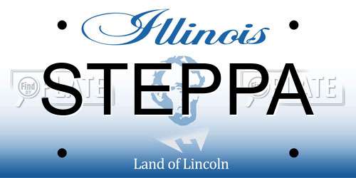 STEPPA Illinois License Plate