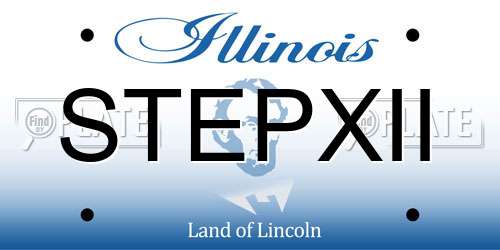 STEPXII Illinois License Plate