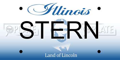STERN Illinois License Plate