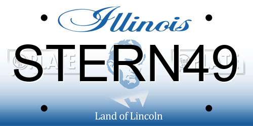 STERN49 Illinois License Plate