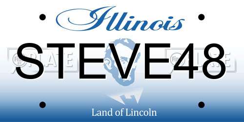 STEVE48 Illinois License Plate