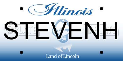 STEVENH Illinois License Plate