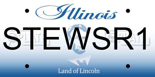 STEWSR1 Illinois License Plate