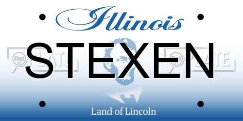 STEXEN Illinois License Plate