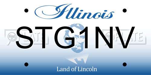 STG1NV Illinois License Plate