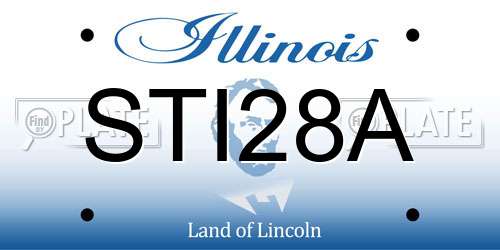 STI28A Illinois License Plate