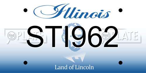 STI962 Illinois License Plate