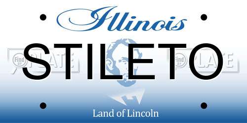 STILETO Illinois License Plate