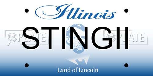 STINGII Illinois License Plate