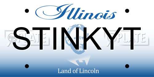STINKYT Illinois License Plate