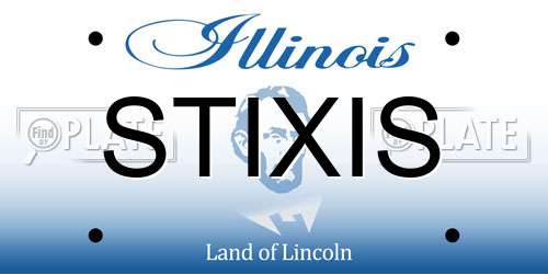 STIXIS Illinois License Plate