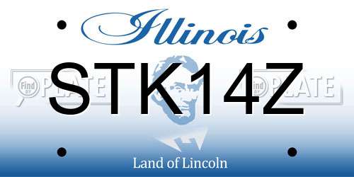 STK14Z Illinois License Plate