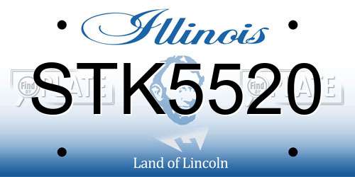 STK5520 Illinois License Plate
