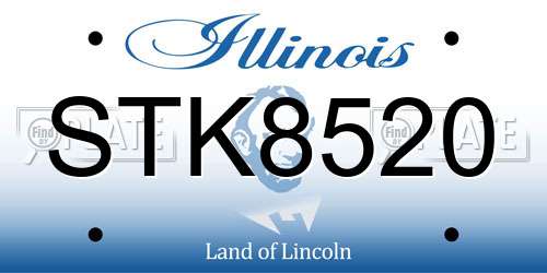 STK8520 Illinois License Plate