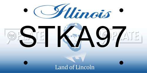 STKA97 Illinois License Plate