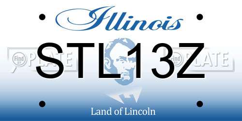 STL13Z Illinois License Plate
