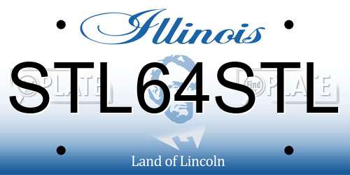 STL64STL Illinois License Plate