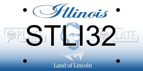 STLI32 Illinois License Plate