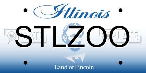 STLZOO Illinois License Plate