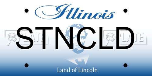 STNCLD Illinois License Plate