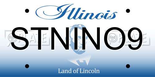 STNINO9 Illinois License Plate