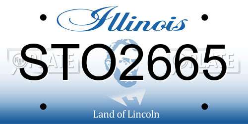 STO2665 Illinois License Plate