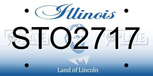 STO2717 Illinois License Plate