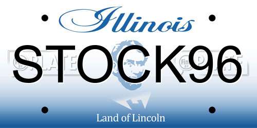 STOCK96 Illinois License Plate