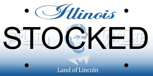 STOCKED Illinois License Plate