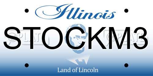 STOCKM3 Illinois License Plate