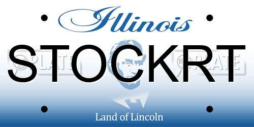 STOCKRT Illinois License Plate