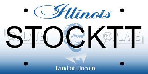 STOCKTT Illinois License Plate