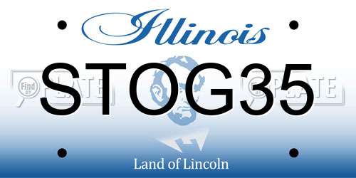 STOG35 Illinois License Plate